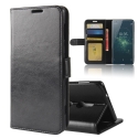 WALLET-XZ2NOIR - Etui type portefeuille noir pour Sony Xperia XZ2 avec rabat latéral fonction stand