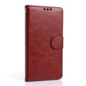 WALLETLGG5MARRON - Etui type portefeuille marron pour LG G5 rabat latéral articulé fonction stand