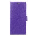 WALLETLGK3VIOLET - Etui pour LG K3 rabat latéral violet fonction stand logement cartes