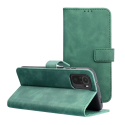 WALLTENDER-NOTE11PROVERT - Etui type portefeuille Xiaomi Redmi Note 11 Pro vert avec rabat latéral fonction stand