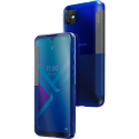 WIKOEASY-Y82BLEU - Wiko étui origine folio Y82 avec rabat latéral translucide bleu
