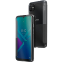 WIKOEASY-Y82GRIS - Wiko étui origine folio Y82 avec rabat latéral translucide gris