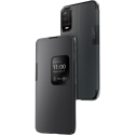 WIKOSMART-U20GREY - Wiko Smart-Folio Power U20 coloris noir avec rabat latéral zone de notification