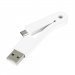 4SMARTMICROUSBBLANC - Câble de recharge et de synchronisation micro-USB coloris blanc