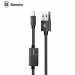 BASEUS-CALYU-01 - Adaptateur Audio + Charge Lightning de Baseus coloris noir