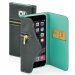 BOOKLZ1005B - Etui Folio Fonex série Lady Zip pour iPhone 6s noir et bleu