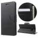 BRAVO-S6NOIR - Etui Galaxy-S6 Mercury Bravo logements carte fonction stand coloris noir