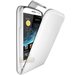 CARBBLANCINKSLIM - Etui Carbone Blanc à rabat Wiko Cink Slim