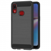 CARBOBRUSH-A10S - Coque Galaxy-A10s antichoc coloris noir aspect carbone