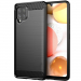 CARBOBRUSH-A42 - Coque Galaxy-A42 antichoc coloris noir aspect carbone