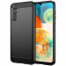 CARBOBRUSH-A54 - Coque Galaxy-A54(5G) antichoc coloris noir aspect carbone