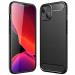 CARBOBRUSH-IP15 - Coque iPhone 15 antichoc coloris noir aspect carbone