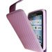 CARBOROSE-OT911 - Etui Carbone rose Alcatel OT-991