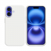 COV-IP16BLANC - Coque en silicone iPhone 16 souple flexible et enveloppante coloris blanc