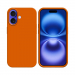 COV-IP16ORANGE - Coque en silicone iPhone 16 souple flexible et enveloppante coloris orange