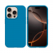 COV-IP16PMAXBLEU - Coque en silicone iPhone 16 Pro Max souple flexible et enveloppante bleu