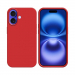 COV-IP16ROUGE - Coque en silicone iPhone 16 souple flexible et enveloppante coloris rouge