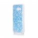 COVA320LIQUIDBLEU - Coque Galaxy A3-2017 avec liquide strass et paillettes coloris bleu