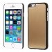 COVALUIP6GOLD - Coque rigide avec aluminium brossé gold pour iPhone 6
