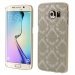 COVDENTELS6EDGEGOLD - Coque rigide translucide avec motif dentelle gold pour Galaxy S6-Edge SM-G925