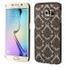 COVDENTELS6EDGENOIR - Coque rigide translucide avec motif dentelle noire pour Galaxy S6-Edge SM-G925