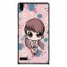 CPRN1ASCENDP6PETITEFILLE - Coque rigide pour Huawei Ascend P6 avec impression Motifs petite fille manga