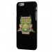 CPRN1IPHONE6CHOUETTE - Coque noire iPhone 6 Impression motif Chouette psychedelique