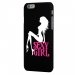 CPRN1IPHONE6SEXYGIRLBLANCHE - Coque noire iPhone 6 impression Femme assise Sexy Girl Blanche