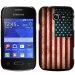 CPRN1POCKET2DRAPUSAVINTAGE - Coque rigide noire Galaxy Pocket 2 avec impression Motif drapeau USA Vintage