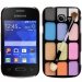 CPRN1POCKET2MAQUILLAGE - Coque rigide noire Galaxy Pocket 2 avec impression Motif palette de maquillage