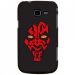 CPRN1S7390DARKROUGE - Coque rigide Galaxy Trend Lite S7390 Impression motif Dark rouge