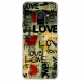 CRYSGALAXYS9LOVEVINTAGE - Coque rigide transparente pour Samsung Galaxy S9 avec impression Motifs Love Vintage