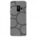 CRYSGALAXYS9RONDSGRIS - Coque rigide transparente pour Samsung Galaxy S9 avec impression Motifs ronds gris
