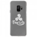 CRYSGALAXYS9TRISKEL - Coque rigide transparente pour Samsung Galaxy S9 avec impression Motifs Triskel Celte blanc