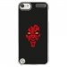 CRYSTOUCH6DARKROUGE - Coque rigide transparente pour Apple iPod Touch 6G avec impression Motifs Dark rouge