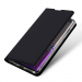 DUX-FOLIOS21ULTRA - Etui Galaxy S21 Ultra noir fin avec rabat latéral aimant invisible et coque souple