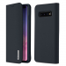 DUX-WISHS10PLUSBLEU - Etui Galaxy S10+ en cuir bleu rabat latéral fonction stand