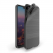DUXMOJO-P20NOIR - Coque Huawei P20 antichoc flexible noire métal brossé