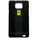 FEGTG2BL - FEGTG2BL coque Toucher Rubber Ferrari Noire pour Samsung Galaxy S II i9100