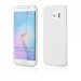 FITTYCOVS6EDGEBLANC - Coque soupe Galaxy S6-Edge en gel transparent ultra-fin