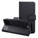 GOMMA-IP17NOIR - Etui type portefeuille iPhone 17 série Gomma (aspect Jeans) coloris noir