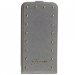 GUESSFLIPCLOUS5MGRIS - Etui luxe Guess rabat vertical studded collection gris clouté Samsung Galaxy-S5