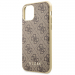 GUHCN61G4GB - Coque souple iPhone 11 Guess motif logo 4G coloris marron