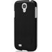 INCIPIOFEATS4-NO - Coque Incipio Feather noir aluminium brossé pour Samsung Galaxy S4 i9500