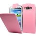 KLAMROSE-I9300 - Housse KLAM en cuir rose Samsung Galaxy S3