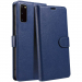 MBXWALL-S20FEBLEU - Etui Galaxy-S20FE logements carte fonction stand coloris bleu foncé