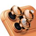 RINGLENS-IP17PROORANGE - Vitre protection appareil photo iPhone 17 Pro / 17 Pro Max verre avec anneau aluminium orange
