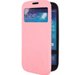 FOLIOVIEWS4ROSE - Etui Slim Folio View articulé rose stand pour Samsung Galaxy S4 i9500