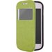 FOLIOVIEWTRENDVERT - Etui Slim Folio View articulé vert stand pour Samsung Galaxy Trend S7560 et Trend Plus