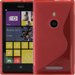 SLINELUM925ROUGE - Coque Housse S-Line rouge Lumia 925 Nokia